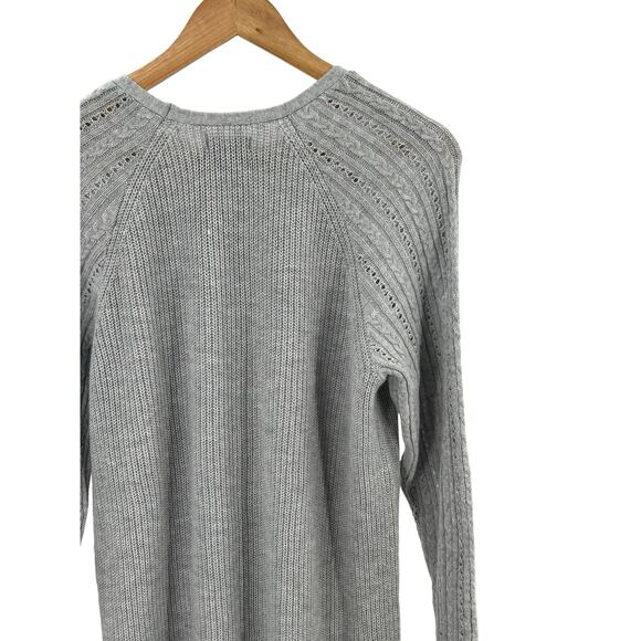 Sonoma Women's Gray Knit Sweater Size Medium NWT Boho Cozy - Picture 7 of 9